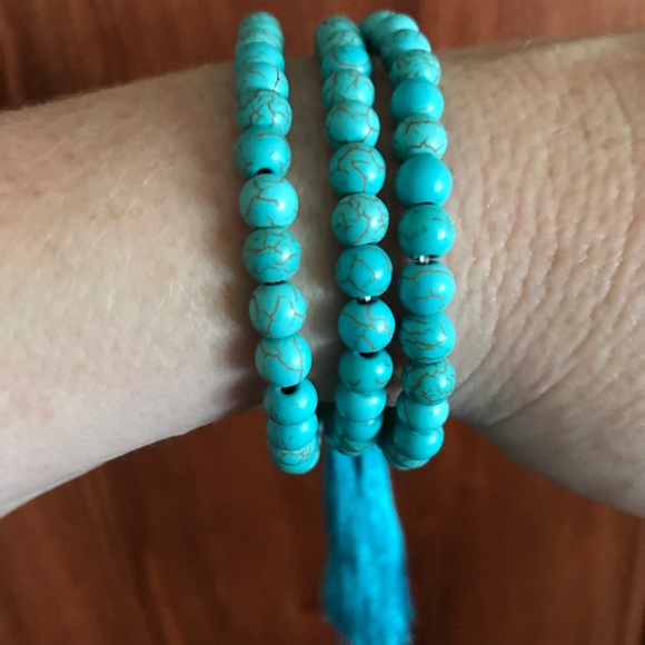 Turquoise meditation Mala - Picture 7 of 7